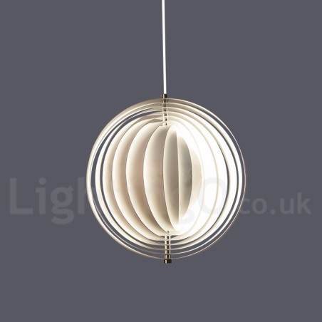Lámpara colgante DIY posmoderna giratoria de globo blanco Lámpara colgante DIY posmoderna giratoria de globo blanco