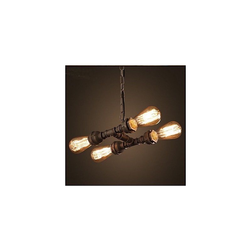 Pipa de agua industrial americana de 4 luces estilo retro viento