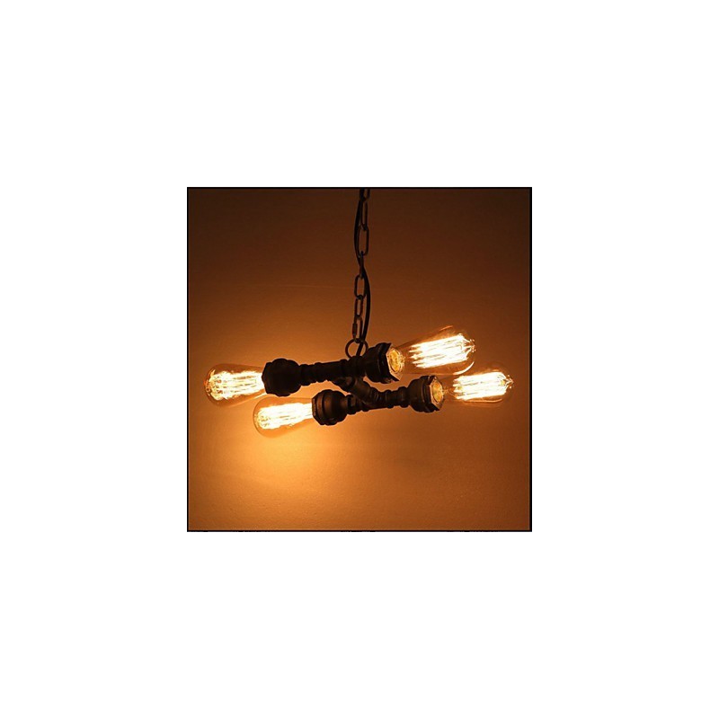 Pipa de agua industrial americana de 4 luces estilo retro viento
