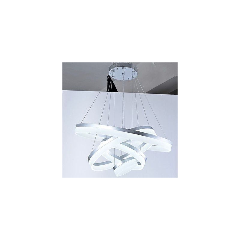 Lámpara colgante de anillo de araña de acrílico, accesorios de iluminación con