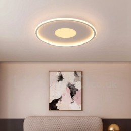 Lámparas de techo empotradas de estilo nórdico contemporáneo, ultrafinas y regulables, con control remoto. También se pueden usar como aplique de pared.