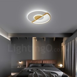 Lámparas de techo empotradas de estilo nórdico contemporáneo, modernas y ultrafinas, doradas, con control remoto. También se pueden usar como apliques de pared.