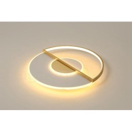 Lámparas de techo empotradas de estilo nórdico contemporáneo, modernas y ultrafinas, doradas, con control remoto. También se pueden usar como apliques de pared.