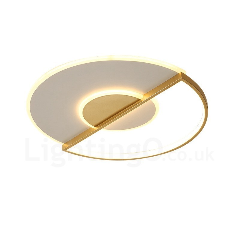 Lámparas de techo empotradas de estilo nórdico contemporáneo, modernas y ultrafinas, doradas, con control remoto. También se pueden usar como apliques de pared.