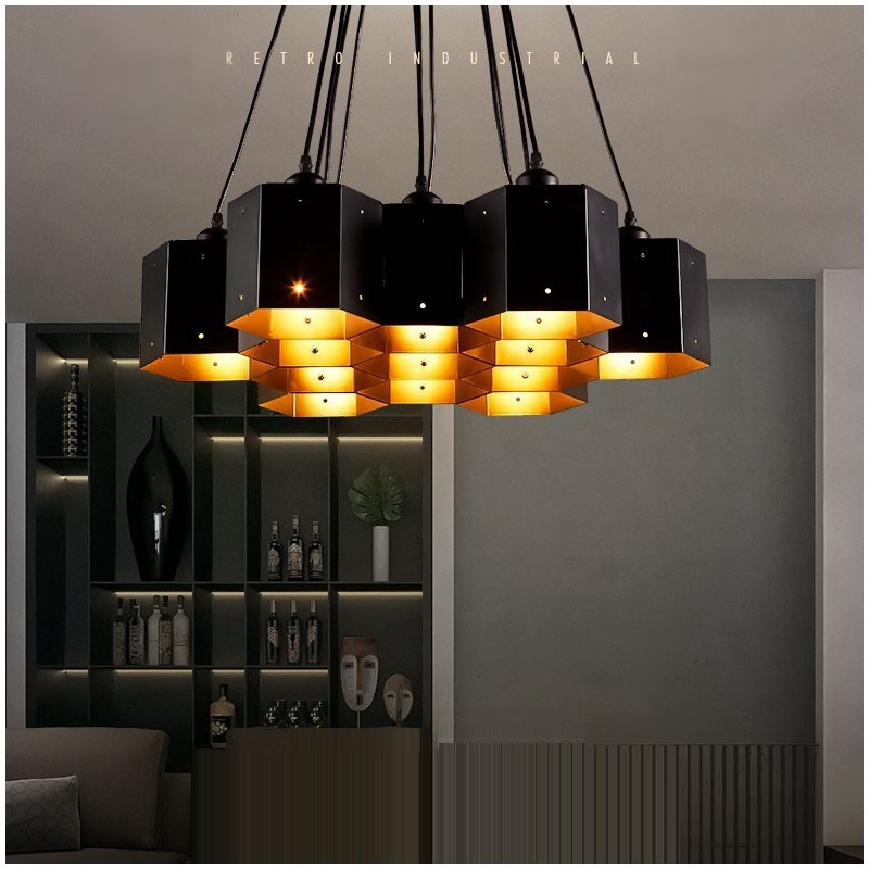 Lámpara colgante estilo loft industrial