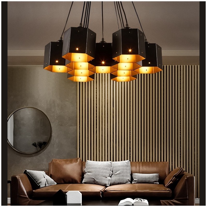 Lámpara colgante estilo loft industrial