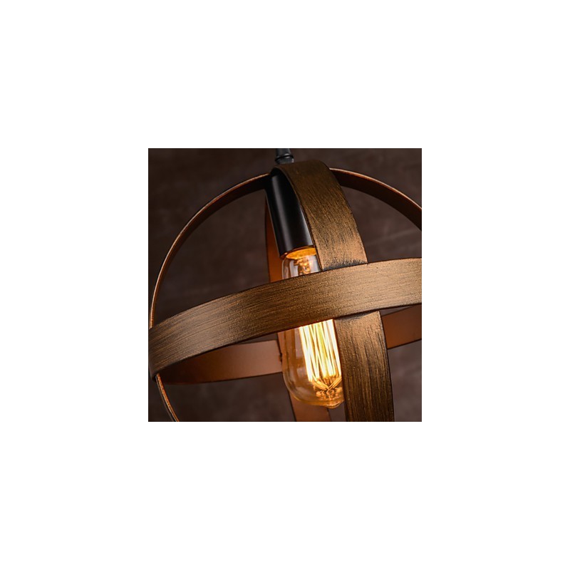 Lámpara de hierro retro moderna minimalista estilo industrial araña