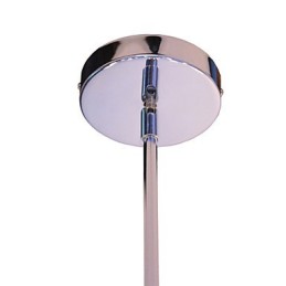 Lámpara de araña moderna con forma de globo para sala de estar, comedor, compras, tienda, noche, metal cromado
