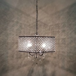 Lámpara de araña de metal con pintura de cristal clásica tradicional