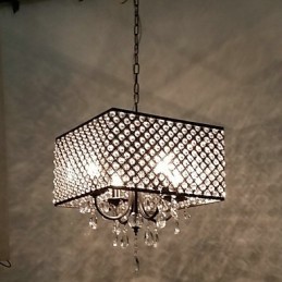 Lámpara de araña de metal con pintura de cristal clásica tradicional