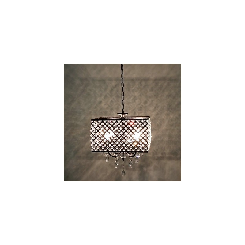 Lámpara de araña de metal con pintura de cristal clásica tradicional