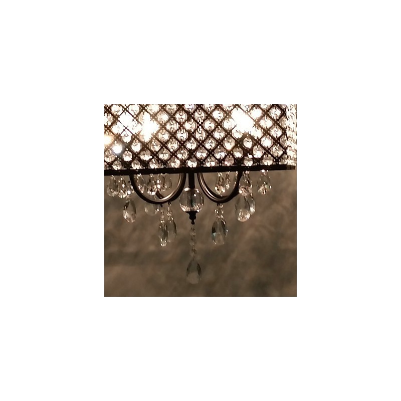 Lámpara de araña de metal con pintura de cristal clásica tradicional
