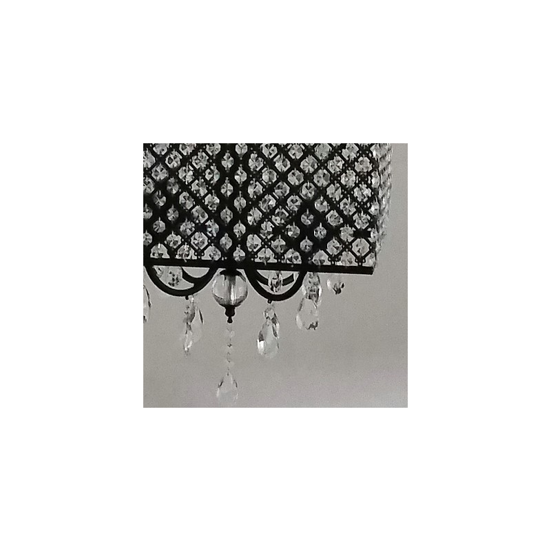 Lámpara de araña de metal con pintura de cristal clásica tradicional