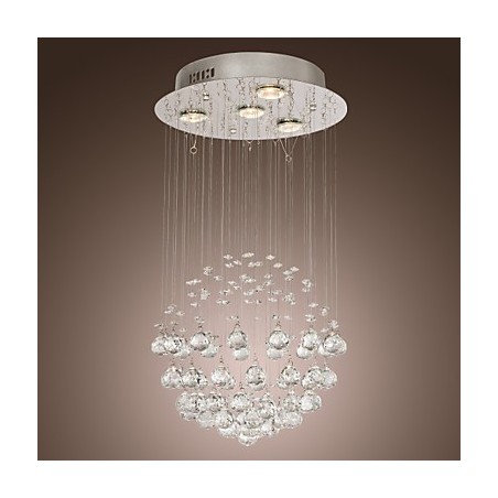 Lámpara de araña de cristal moderna de lujo de 4 luces Lámpara de araña de cristal moderna de lujo de 4 luces