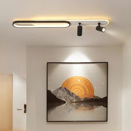 Foco de techo nórdico de tira larga y brillante