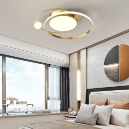 Lámpara de techo redonda moderna para iluminación interior