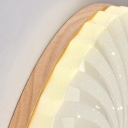 Lámpara de techo empotrada de madera maciza, redonda, sencilla y moderna, de estilo nórdico