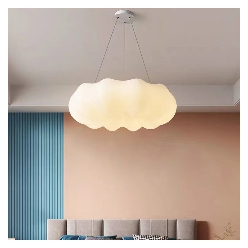 Lámpara colgante nórdica moderna creativa con forma de calabaza regulable, lámpara colgante para porche