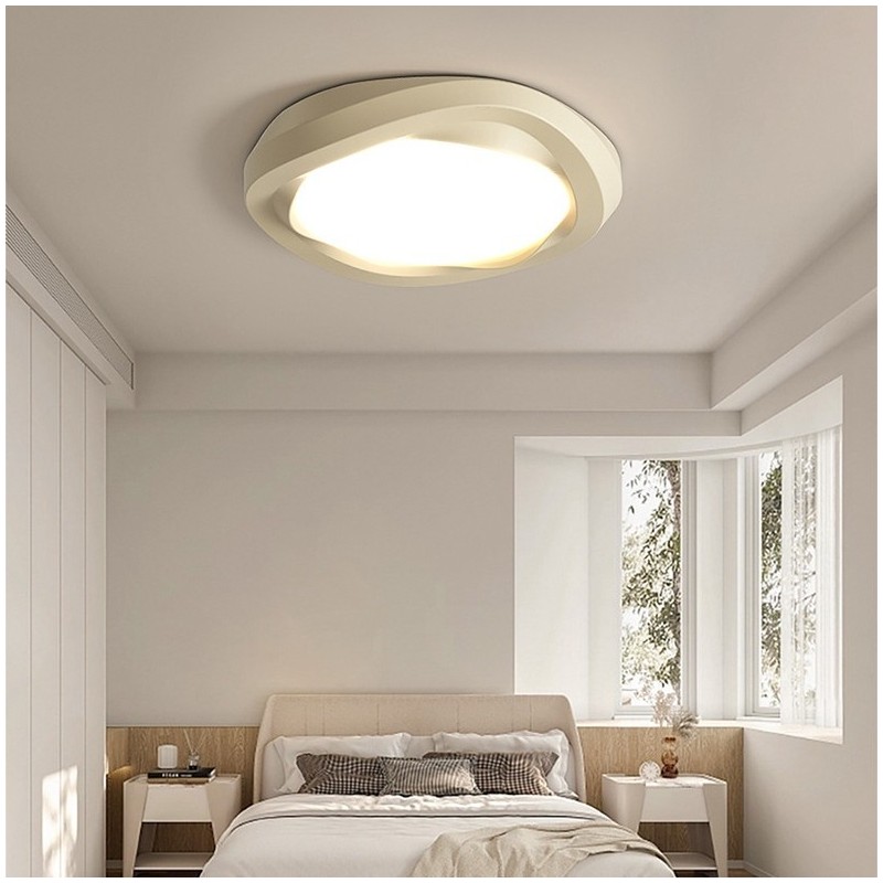 Lámpara de techo empotrada moderna multicolor con protección ocular de espectro completo y regulable para iluminación interior.