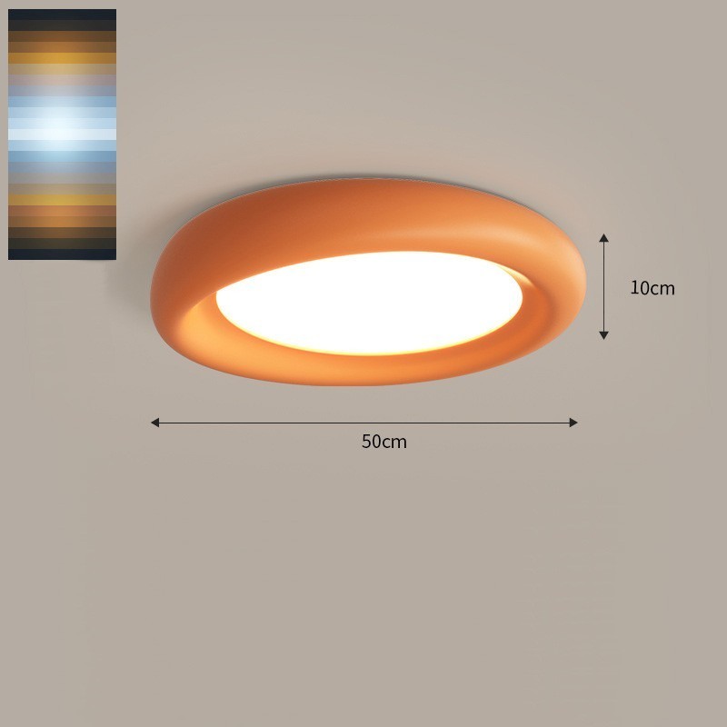 Lámpara de techo empotrada moderna, multicolor, redonda, regulable, de espectro completo y con protección ocular, para iluminación interior.