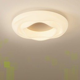 Lámpara de techo empotrada moderna y redonda regulable para iluminación interior
