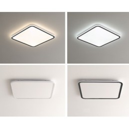 Lámpara de techo empotrada cuadrada regulable moderna, accesorio de iluminación para interiores