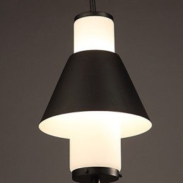 Lámpara colgante de metal moderna y contemporánea de estilo mini