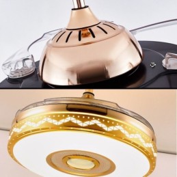 Ventilador de techo con inversor y luz, moderno, con revestimiento eléctrico