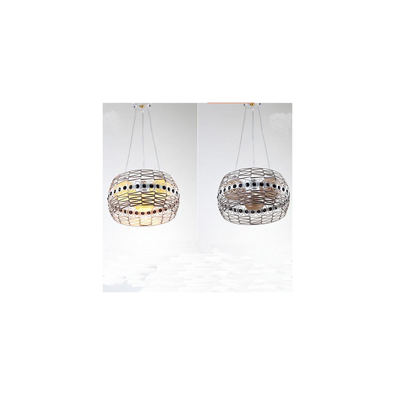 Lámpara colgante de ratán tejida a mano