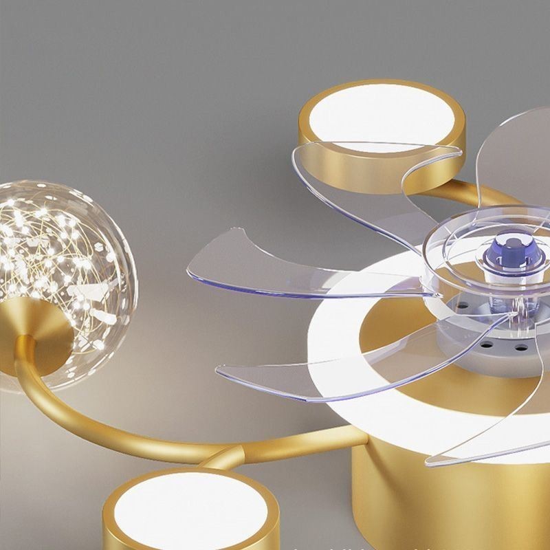 Lámpara de techo con ventilador creativo y lámpara de techo