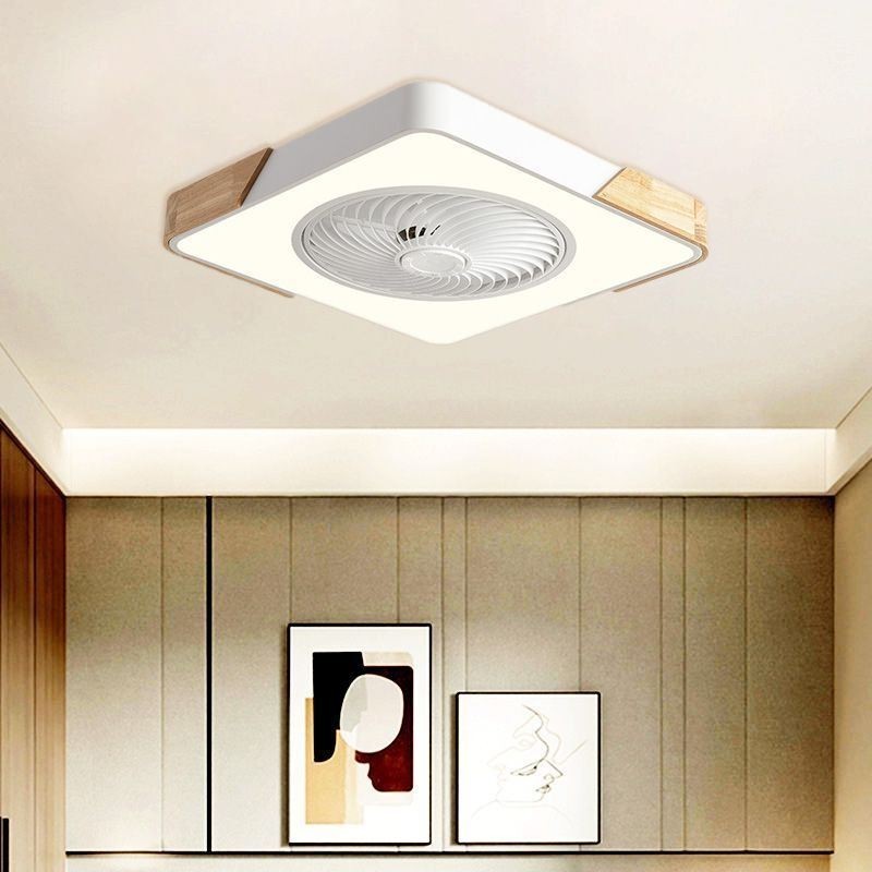 Lámpara de techo moderna con ventilador y luz de techo sencilla
