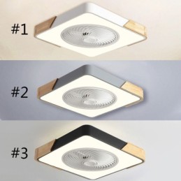 Lámpara de techo moderna con ventilador y luz de techo sencilla