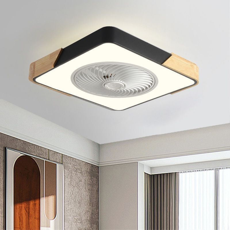 Lámpara de techo moderna con ventilador y luz de techo sencilla