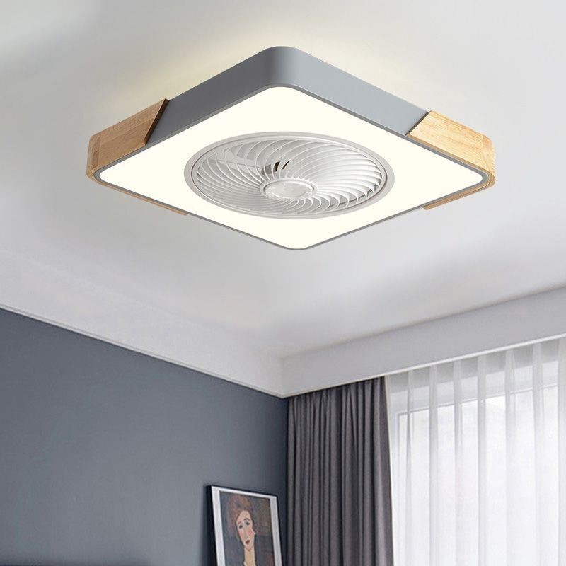 Lámpara de techo moderna con ventilador y luz de techo sencilla