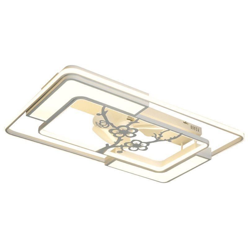 Lámparas de techo rectangulares modernas para ventiladores