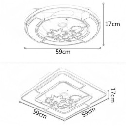 Ventiladores de techo de estilo europeo con luz