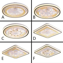 Ventilador de techo inteligente con luz decorativa y atenuación continua