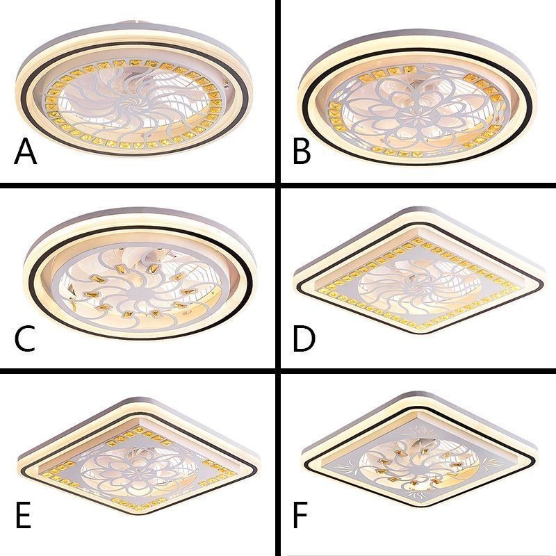 Ventilador de techo inteligente con luz decorativa y atenuación continua