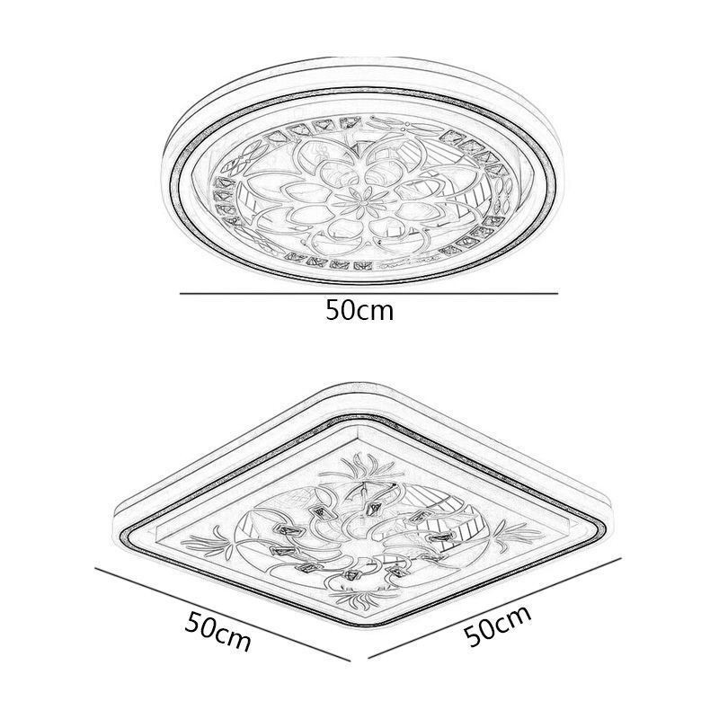 Ventilador de techo inteligente con luz decorativa y atenuación continua