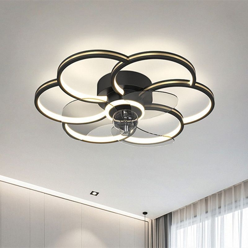 Ventiladores de techo con luces Lámpara de araña Ventilateur