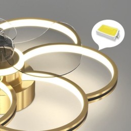 Ventiladores de techo con luces Lámpara de araña Ventilateur