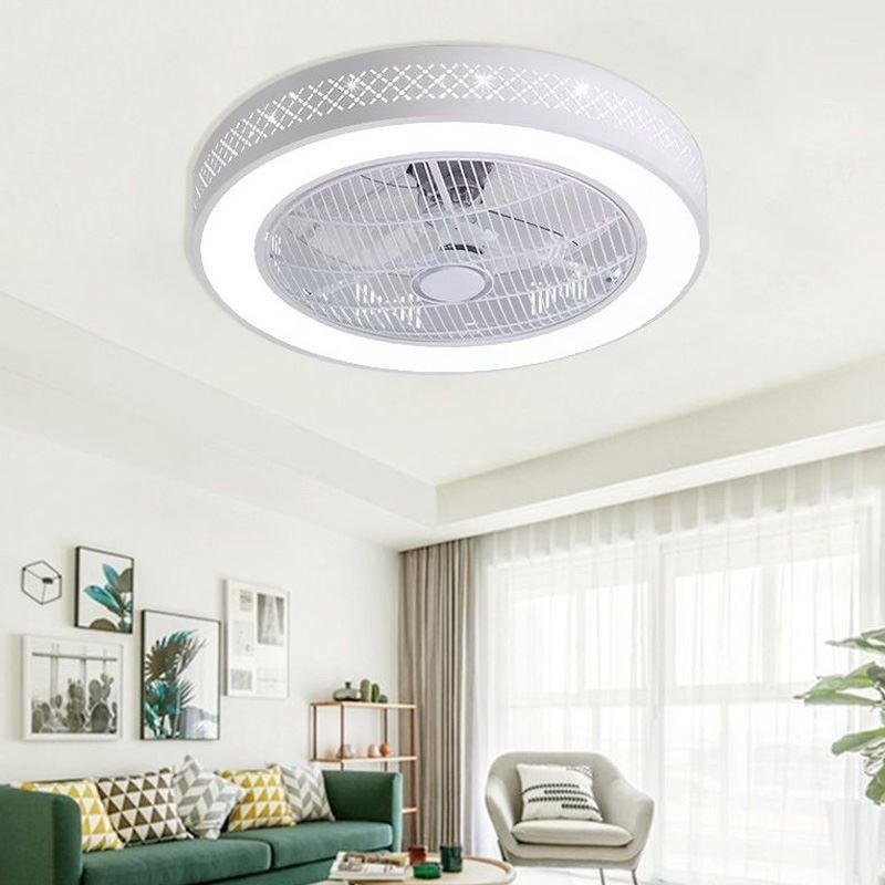 Ventilador de techo ultrafino con luz invisible