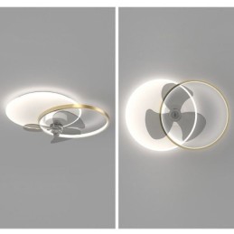 Lámpara de ventilador de techo, accesorios de iluminación Art Déco modernos