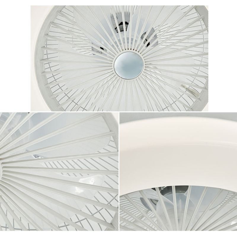 Ventilador de techo con luz tricromática y atenuación de 3 velocidades con control remoto