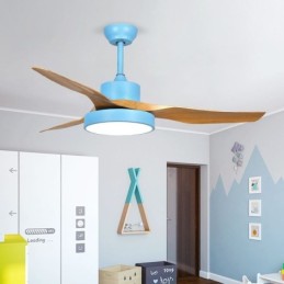 Ventilador de techo con control remoto de 3 aspas