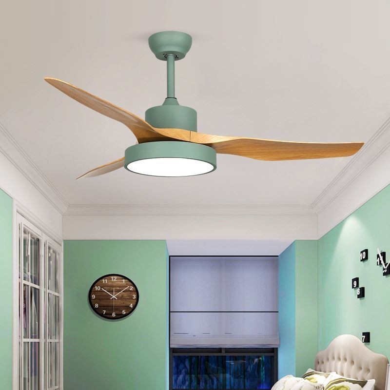 Ventilador de techo con control remoto de 3 aspas