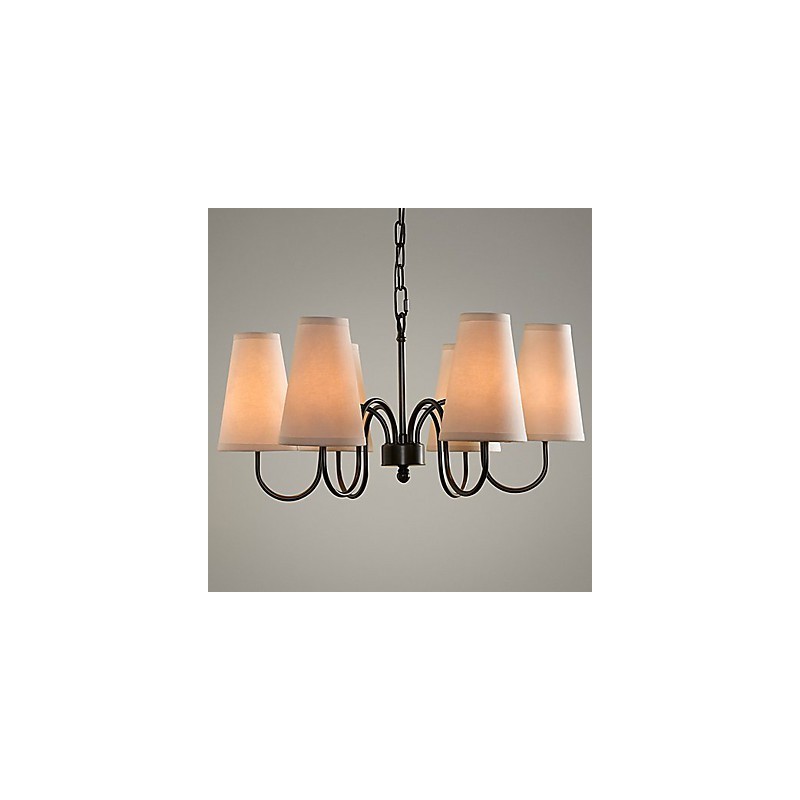 Lámpara de araña tradicional clásica galvanizada