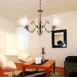 3 cabezas de iluminación de estilo europeo