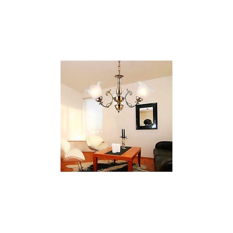 3 cabezas de iluminación de estilo europeo