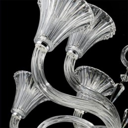 Lámpara de techo decorativa de cristal europeo con 18 luces